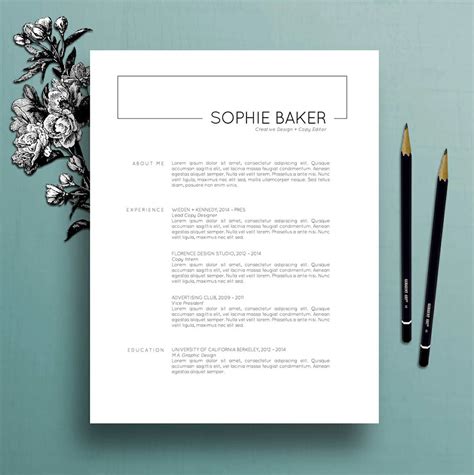 minimalist resume examples.